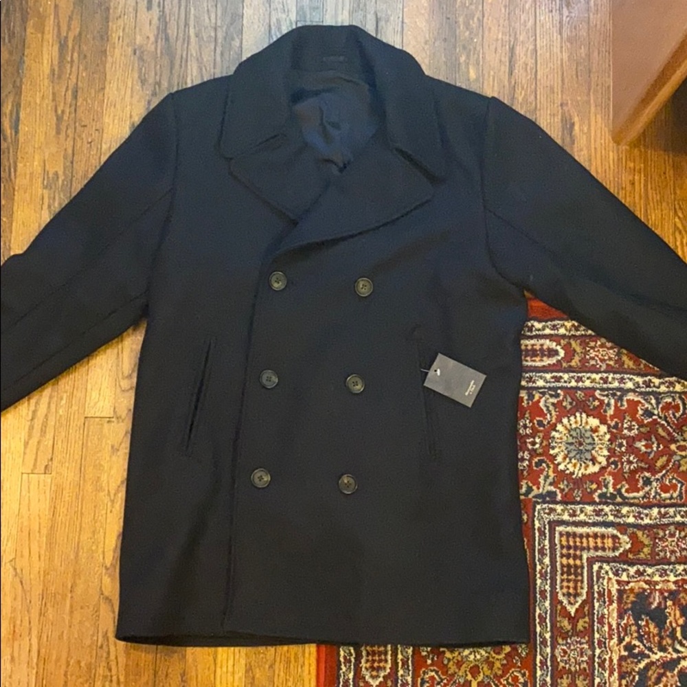 Navy Italian Wool Peacoat